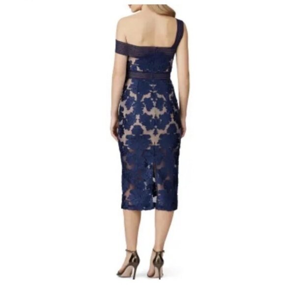 Alice McCall Magic Moonlight Blue Floral Lace Velvet Formal Dress Womens 6 - Picture 4 of 12